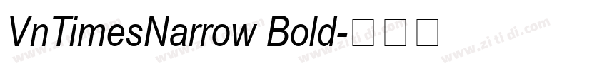 VnTimesNarrow Bold字体转换